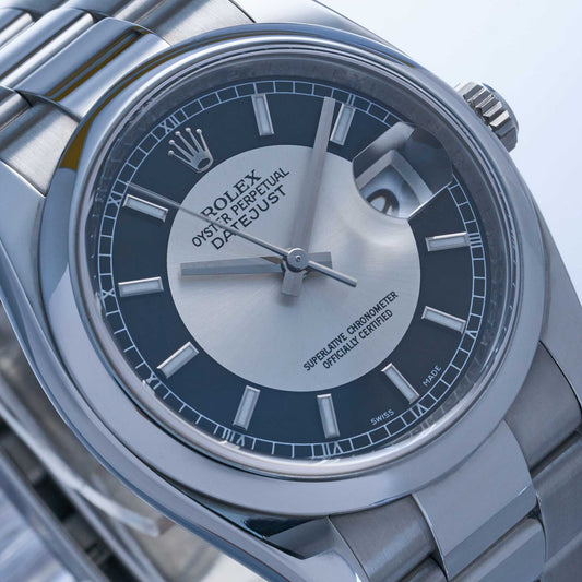 Rolex Datejust Ref. 116200 - "Very good" condition - Tuxedo dial - Rolex service 2023