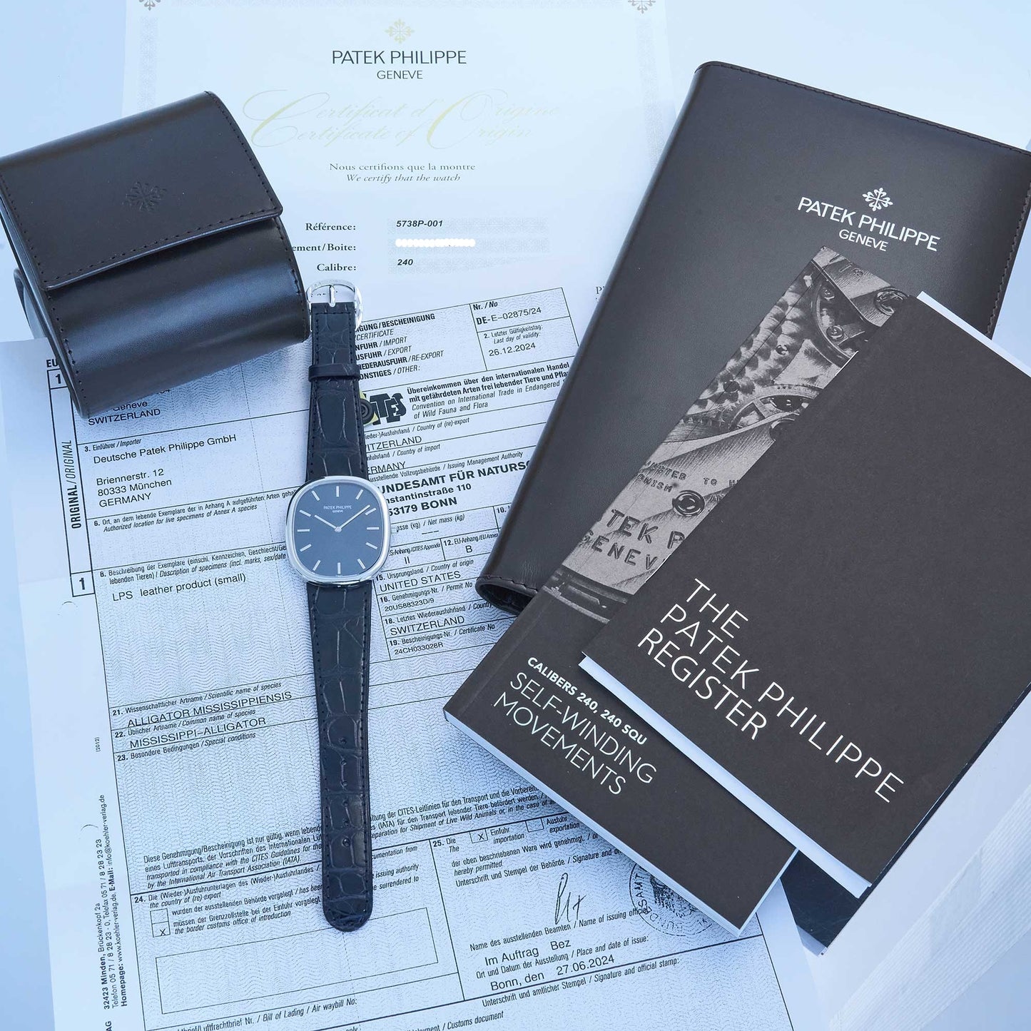 Patek Philippe Ellipse d'Or Ref. 5738P-001 - "NEW / UNWORN" - German fullset from 2026