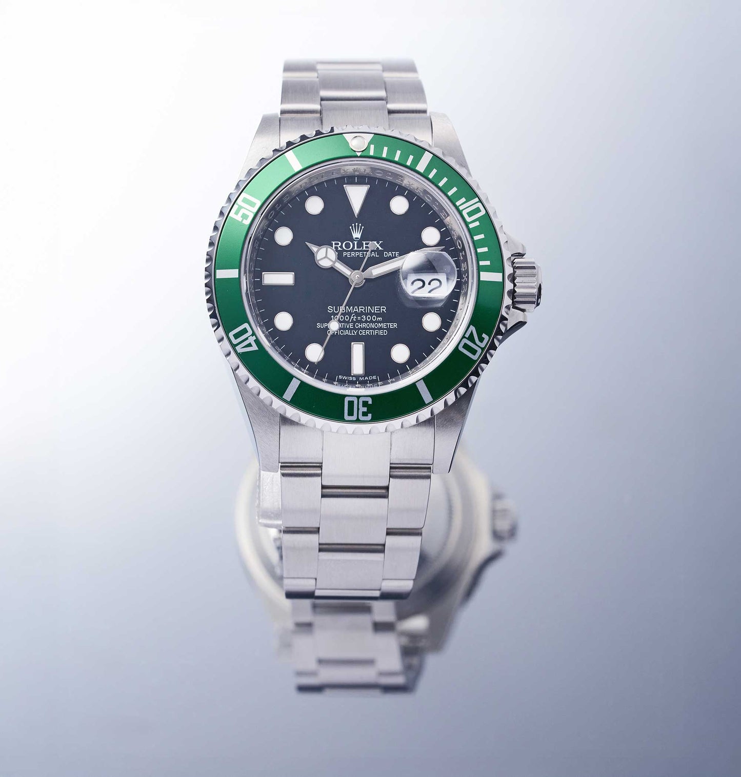 Rolex Submariner Date "Kermit" Ref. 16610LV - "N.O.S" - M-Serial - Fullset