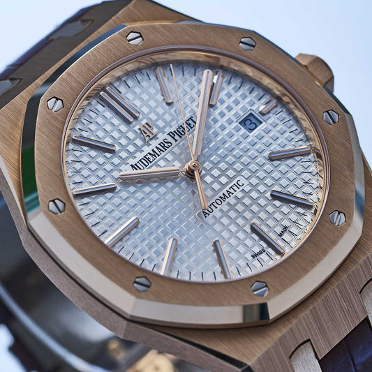 Audemars Piguet Royal Oak Selfwinding Ref. 15400OR.OO.D088CR.01 - "Very good" condition - German first owner - Fullset
