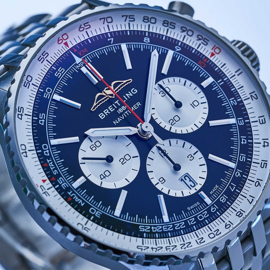 Breitling Navitimer 1 B01 Chronograph 46 Ref. AB0137211B1A1 - "Very good" condition - German Fullset