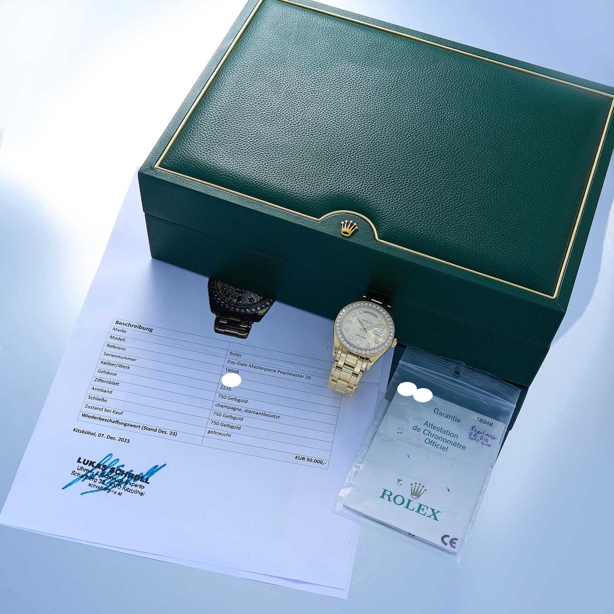 Rolex Day-Date Ref. 18948 - "Very good" condition - German fullset