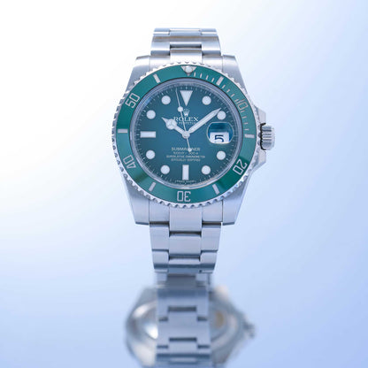 Rolex Submariner Date Hulk Ref. 116610LV - "Very good" condition - Fullset