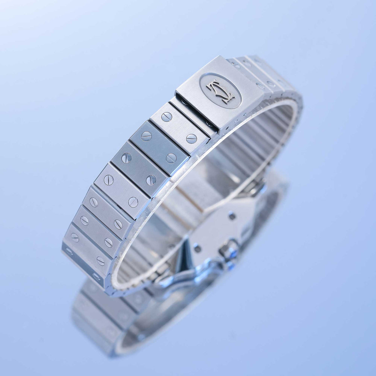 Cartier Santos Ref. 2960 - "Very good" condition - Fullset - Ghost service dial