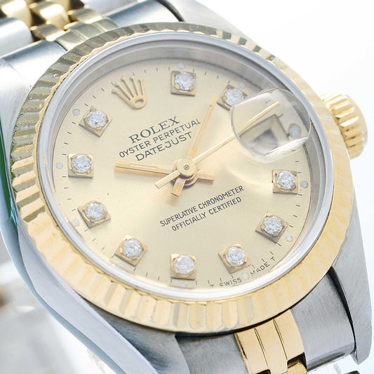 Rolex Lady-Datejust Ref. 69173 - "Very good" condition - German Fullset - Diamond Dial