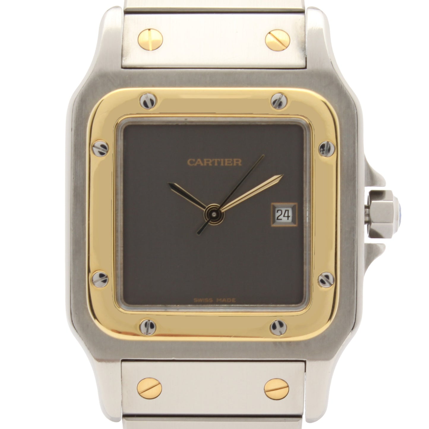 Cartier Santos Carree Ref. 2961 'Ghost Dial' - "Very good" condition - Service Dial