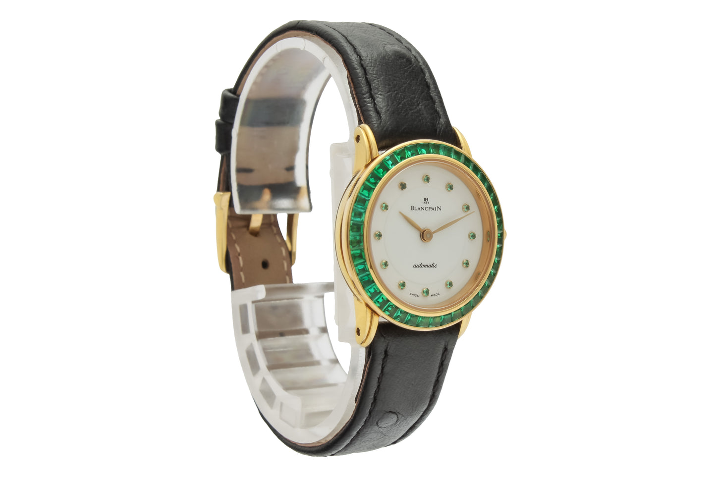 Blancpain Ref. 063 - "Very good" condition - Incredibly rare - Factory Emerald setting - Fullset