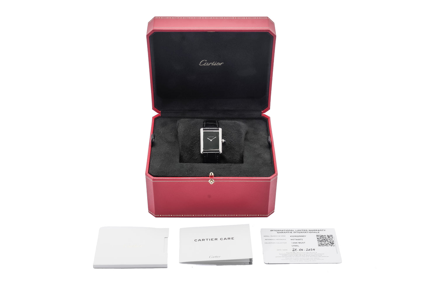 Cartier Tank Ref. WSTA0072 - "Very good" condition - First owner - Fullset