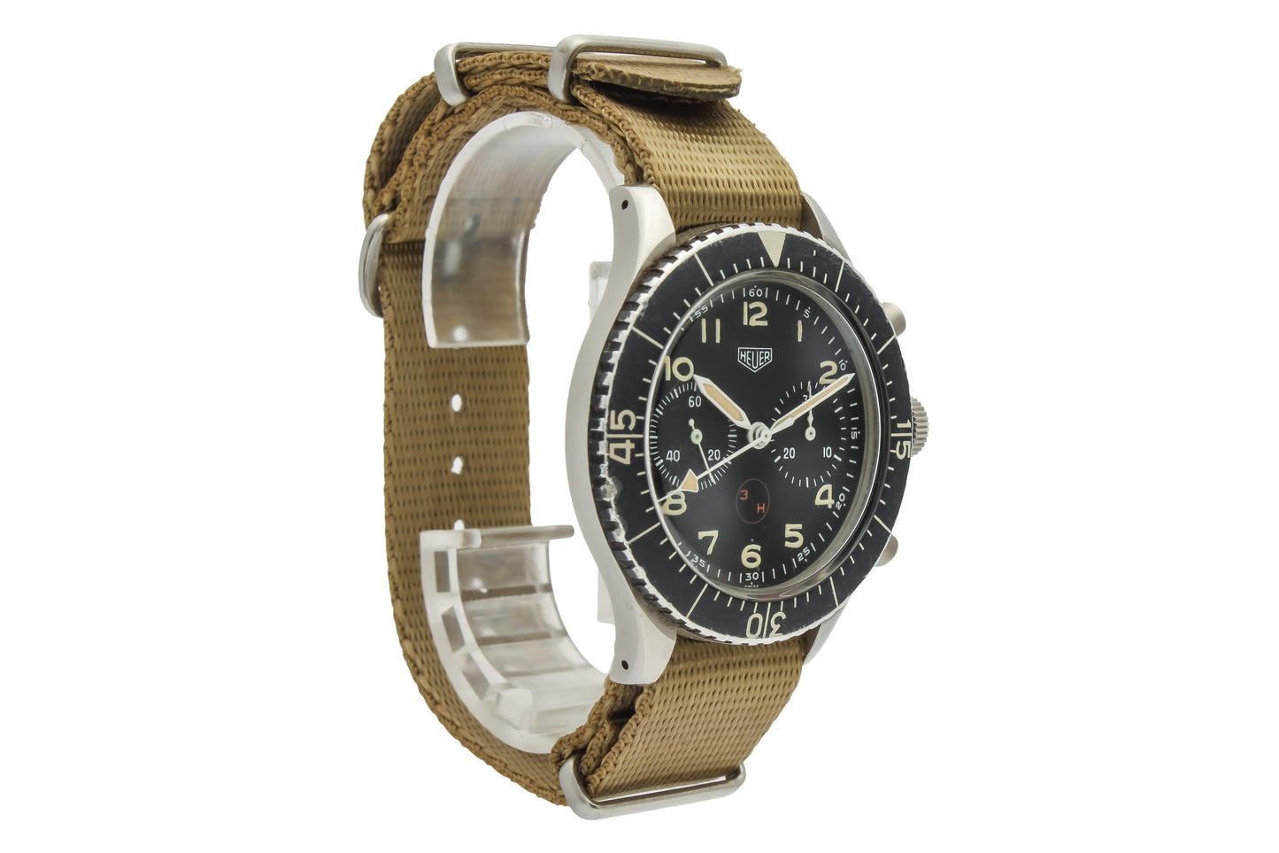 Heuer Bundeswehr Chronograph Ref. SG 1550 - "Very good" condition - Watch only