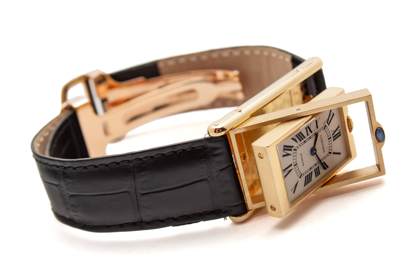 Cartier Basculante - "Very good" condition - Folding clasp