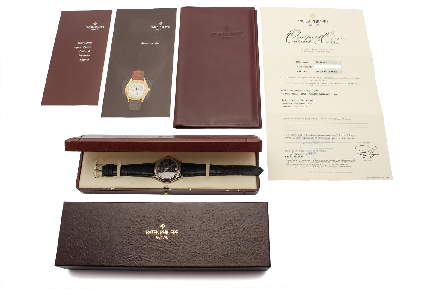 Patek Philippe Annual Calendar Ref. 5035G - "Very good" condition - Fullset