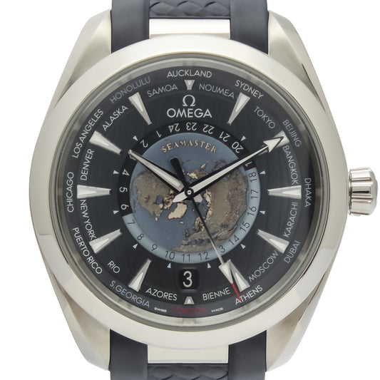 Omega Seamaster Aqua Terra Worldtimer 150m Master Chronometer Gmt Ref. 220.12.43.22.03.001 - "Very good" condition - Fullset