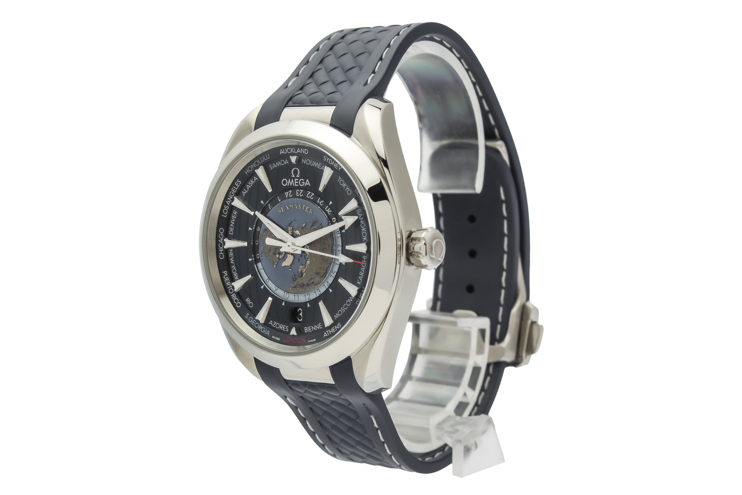Omega Seamaster Aqua Terra Worldtimer 150m Master Chronometer Gmt Ref. 220.12.43.22.03.001 - "Very good" condition - Fullset