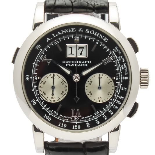 A. Lange & Söhne Datograph Ref. 403.035 - "Very good" condition - "Meter" dial - Papers