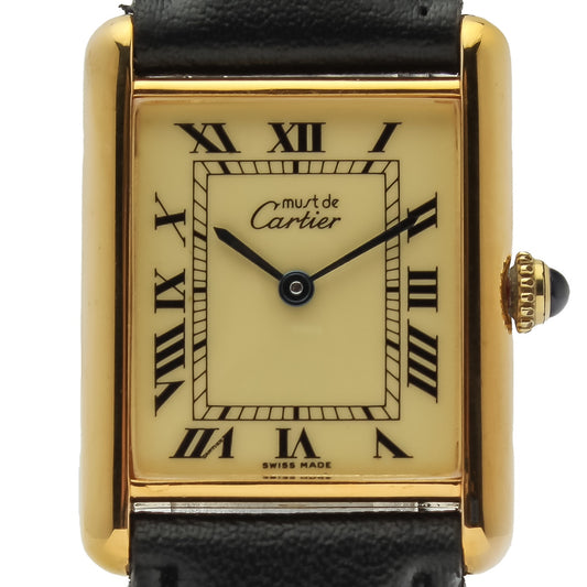 Cartier Tank Vermeil Ref. 590005 - "Very good" condition - German first owner - Papers