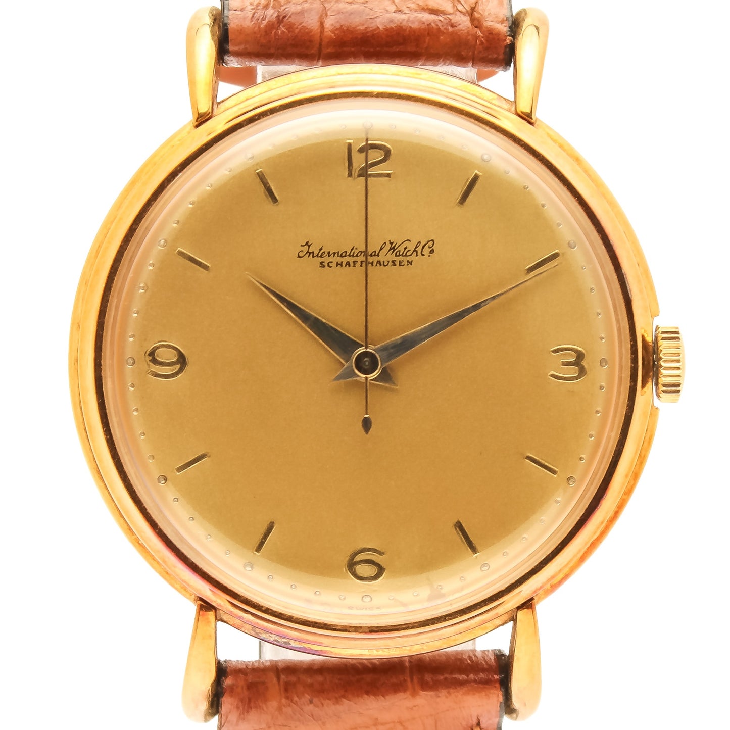 IWC 89 - "Very good" condition - Yellow Gold - Doree Dial