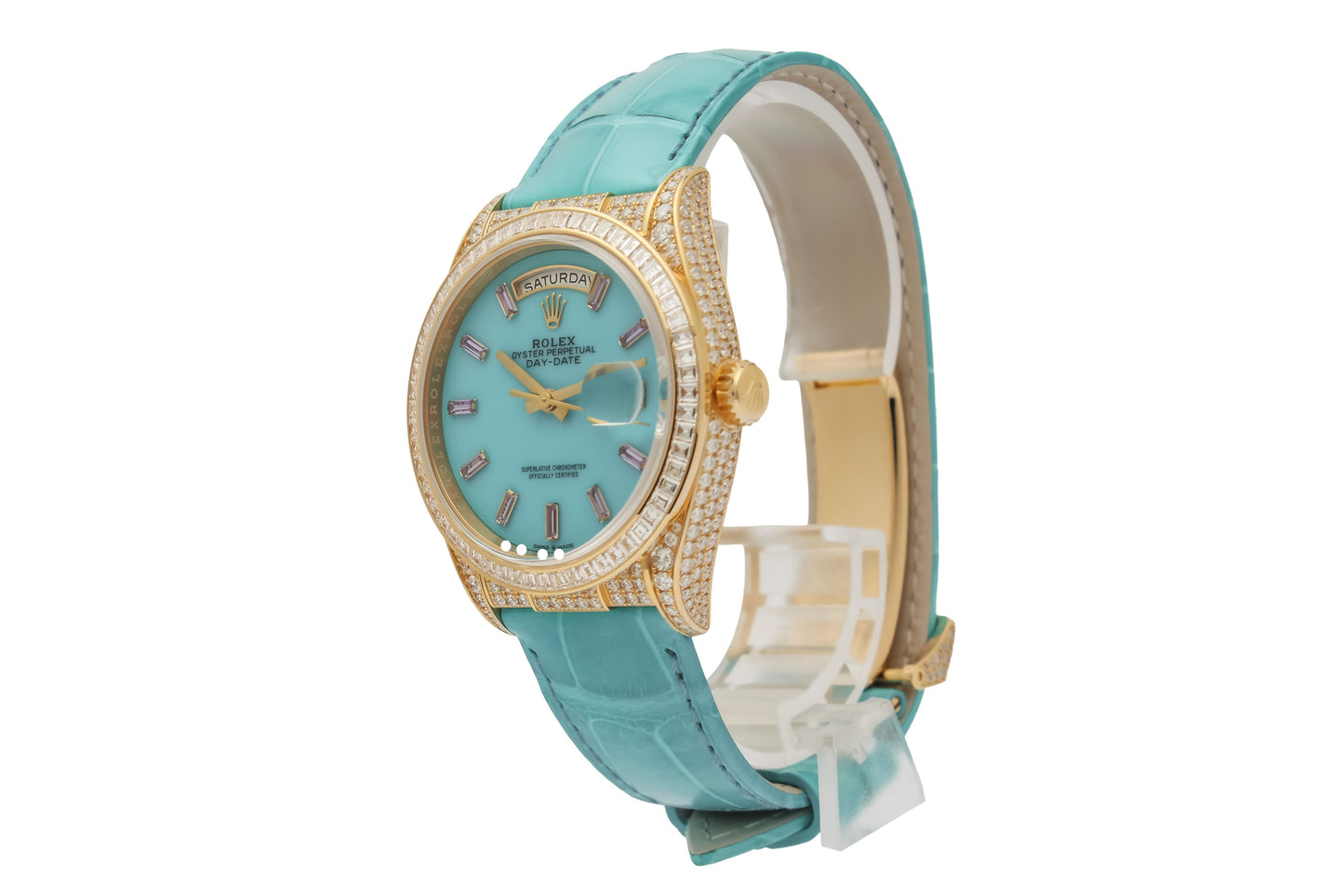 Rolex Day-Date Ref. 128458TBR - "NEW / UNWORN" - First german owner - Fullset