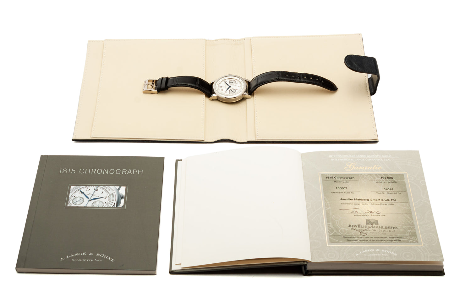 A. Lange & Söhne 1815 Chronograph Ref. 401.026 - Fresh service in 2022 - First owner