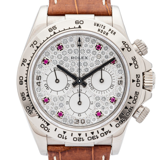 Rolex Daytona 16519 Pave Ruby Dial