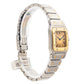 Cartier Santos Ladies - steel/gold - patina on dial - good condition